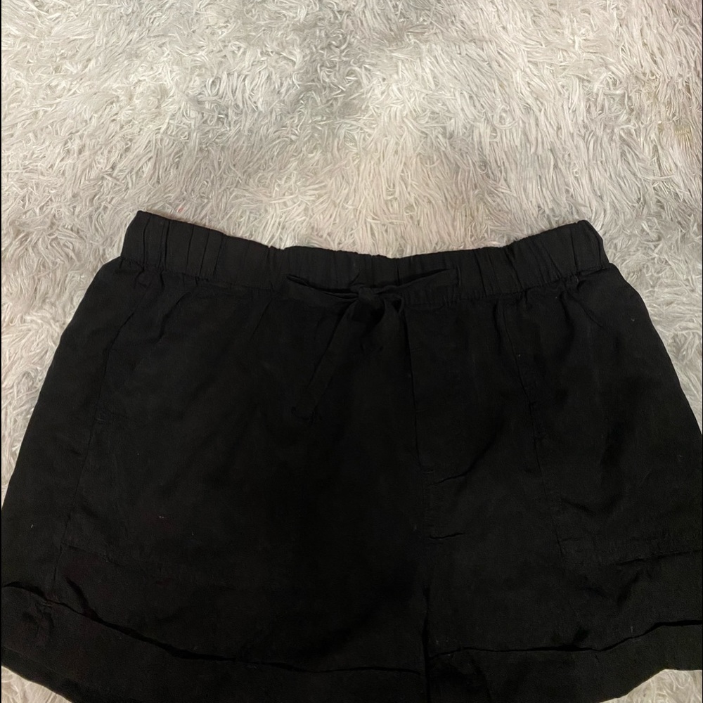 black comfy shorts